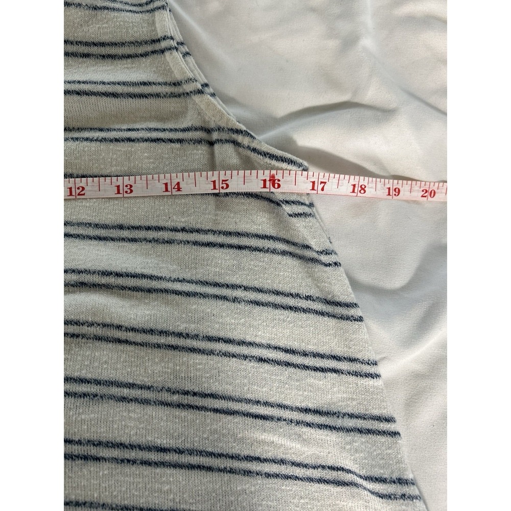 Hem & Thread Women's Top Sz S Striped Navy Nautical Lightweight Basic Summer Top - Picture 7 of 8